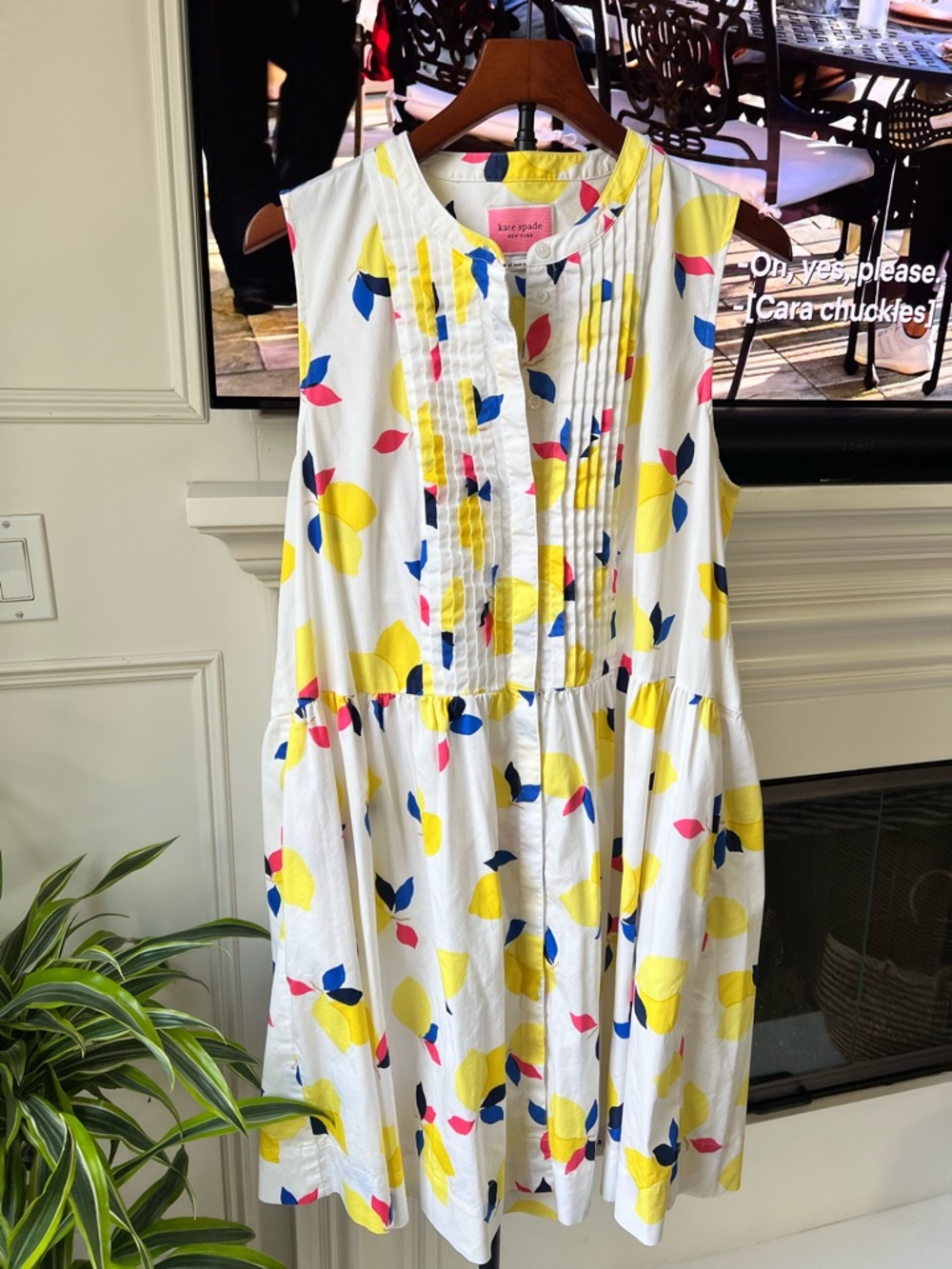 Kate Spade Lemon Print Dress XL